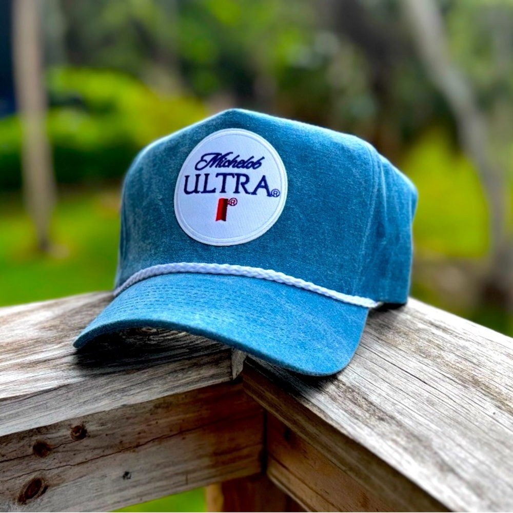 Michelob Ultra Blue Wash Cap